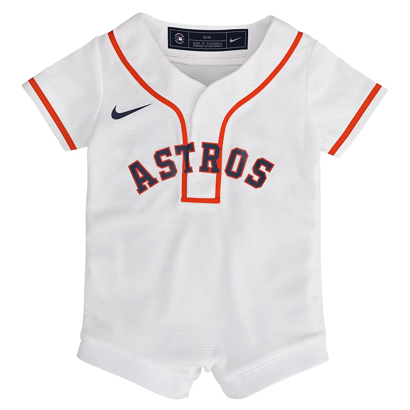 Newborn Nike White Houston Astros Home Replica Romper Jersey