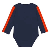 Newborn Outerstuff Houston Astros Double Down Bodysuit and Pants 3-Piece Set
