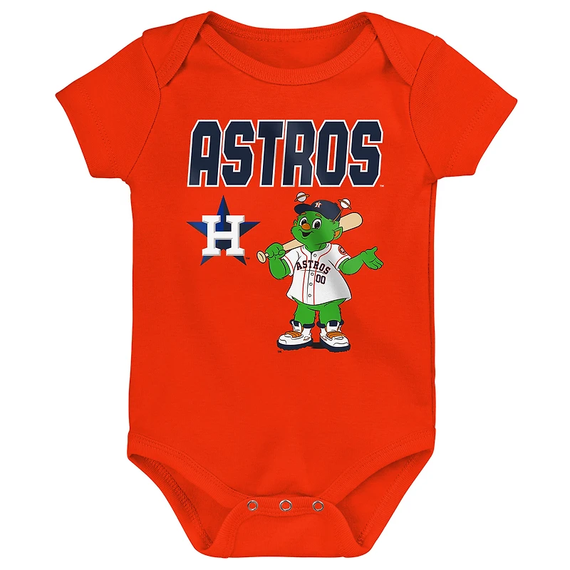Ensemble de body 3 pièces Outerstuff pour nouveau-né Houston Astros Home Plate