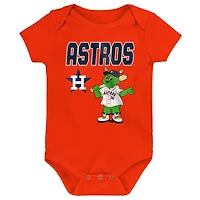 Ensemble de body 3 pièces Outerstuff pour nouveau-né Houston Astros Home Plate