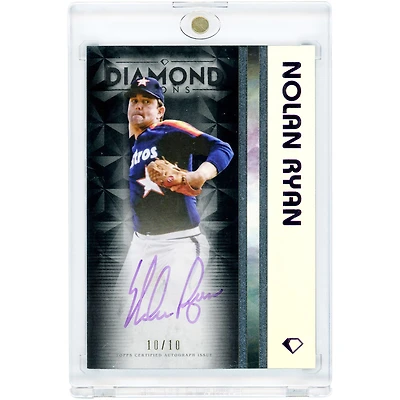 Nolan Ryan Houston Astros Autographed 2023 Topps Diamond Icons Purple Ink #WPA-NR #10/10 Card