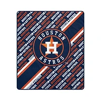 Pegasus Houston Astros 60" x 70" Diagonal Lined Wordmark Ultra Soft Blanket