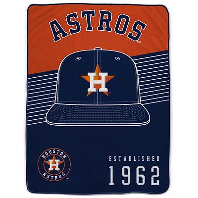 Couverture Pegasus Houston Astros 60" x 80" à rayures sur le chapeau