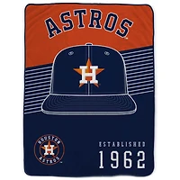 Couverture Pegasus Houston Astros 60" x 80" à rayures sur le chapeau