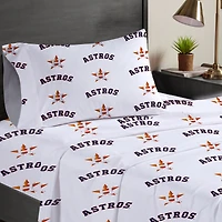 Ensemble de draps trois pièces Pegasus Houston Astros pour lit simple