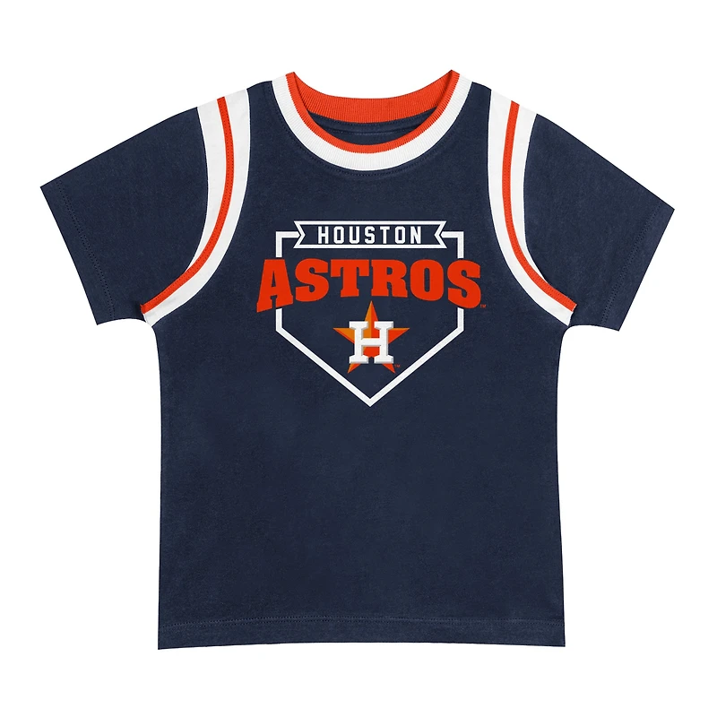 Ensemble t-shirt et short Loaded Base des Astros de Houston Fanatics d'âge préscolaire