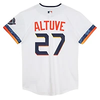 Maillot Nike José Altuve blanc des Houston Astros 2025 City Connect Limited Player pour enfant