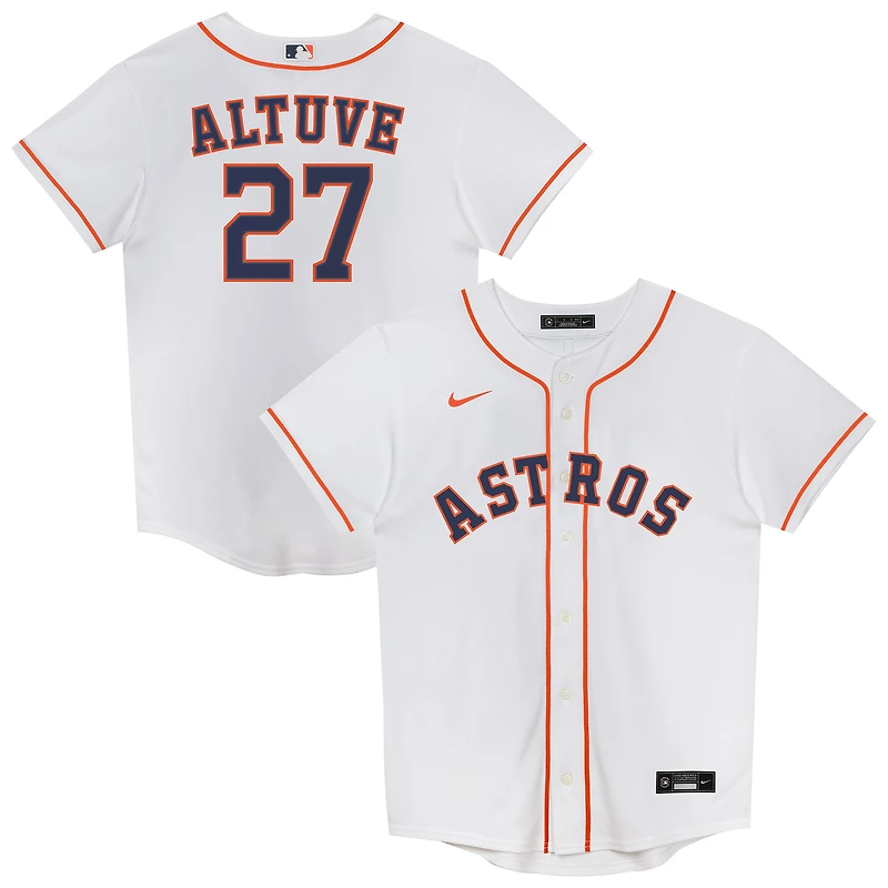 Maillot Nike José Altuve blanc des Astros de Houston à domicile pour enfant
