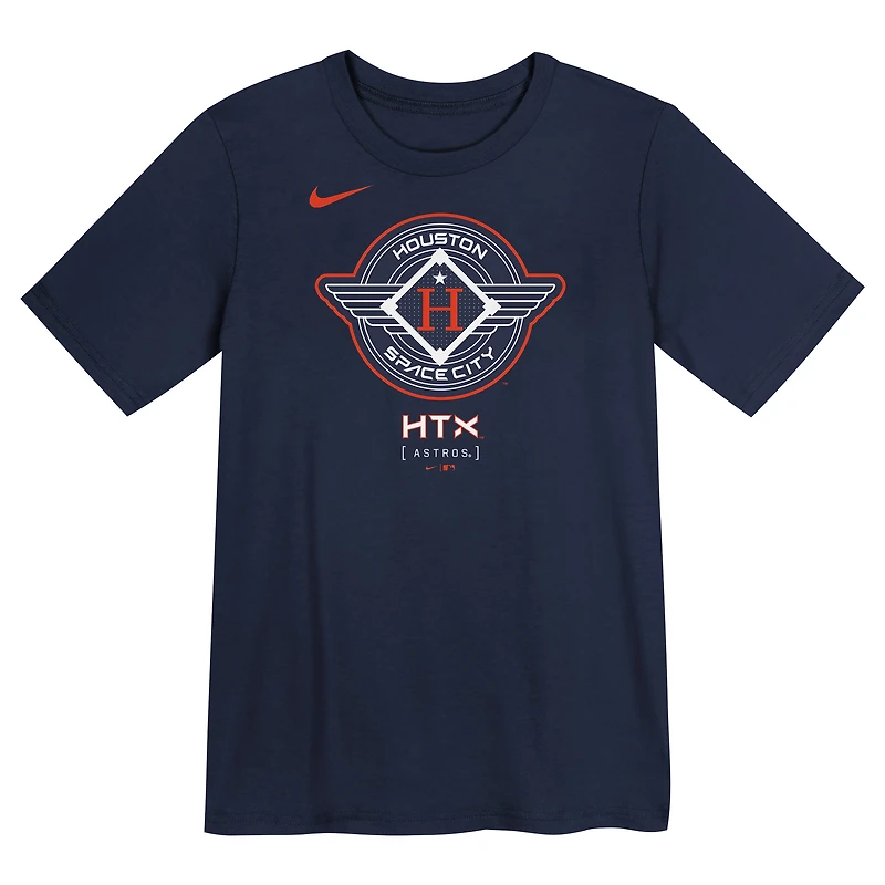 T-shirt Nike bleu marine Houston Astros 2025 City Connect pour enfant