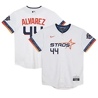 Maillot Nike Yordan Alvarez blanc des Astros de Houston 2025 City Connect Limited Player pour enfant d'âge préscolaire