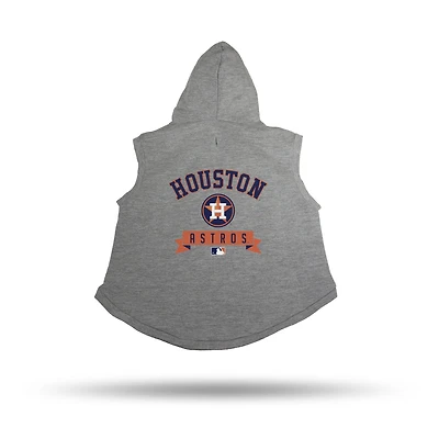 Sweat à capuche gris pour animaux de compagnie des Astros Houston