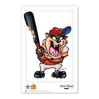 Tasmanian Devil Houston Astros 11" x 17" Looney Tunes Poster Print