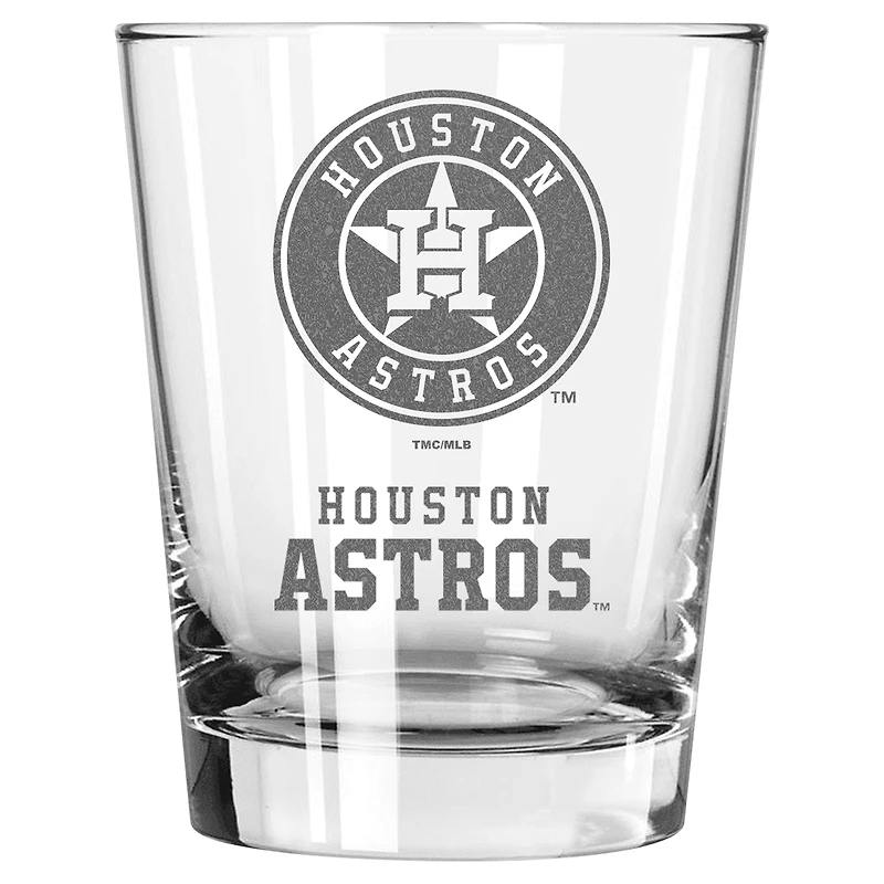 The Memory Company Houston Astros 2-Pack 15oz. Double Old Fashioned Glass Set