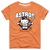Toddler Homage  Orange Houston Astros Hello Kitty x MLB Tri-Blend T-Shirt