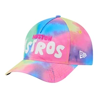 Toddler New Era  Houston Astros Tie Dye M-Crown A-Frame 9FORTY Adjustable Hat
