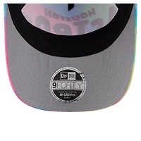 Casquette ajustable New Era Houston Astros Tie Dye M-Crown A-Frame 9FORTY pour tout-petit