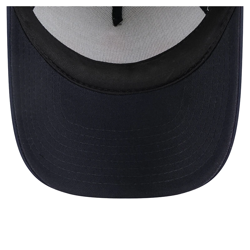 Toddler New Era  White/Navy Houston Astros Painted A-Frame 9FORTY Trucker Adjustable Hat