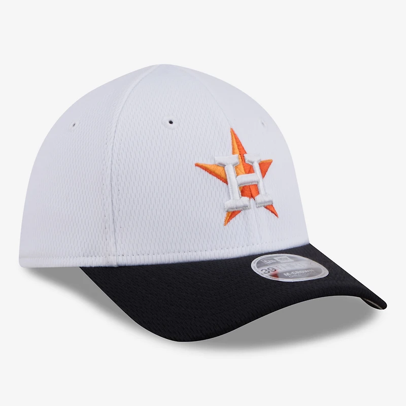 Toddler New Era  White Houston Astros Baseball 39THIRTY M-Crown Adjustable Hat