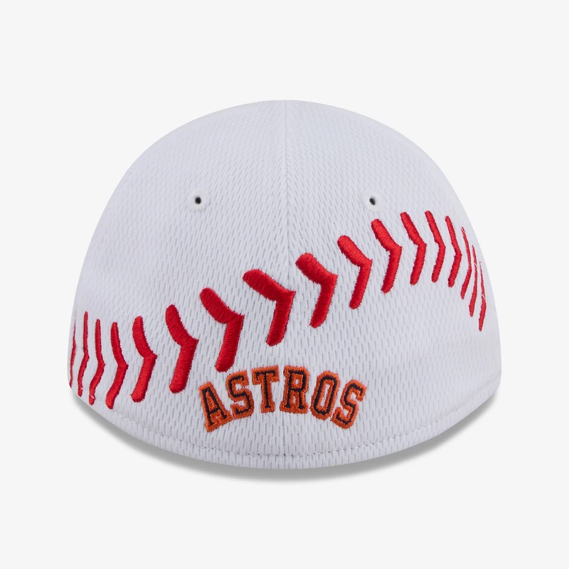 Toddler New Era  White Houston Astros Baseball 39THIRTY M-Crown Adjustable Hat