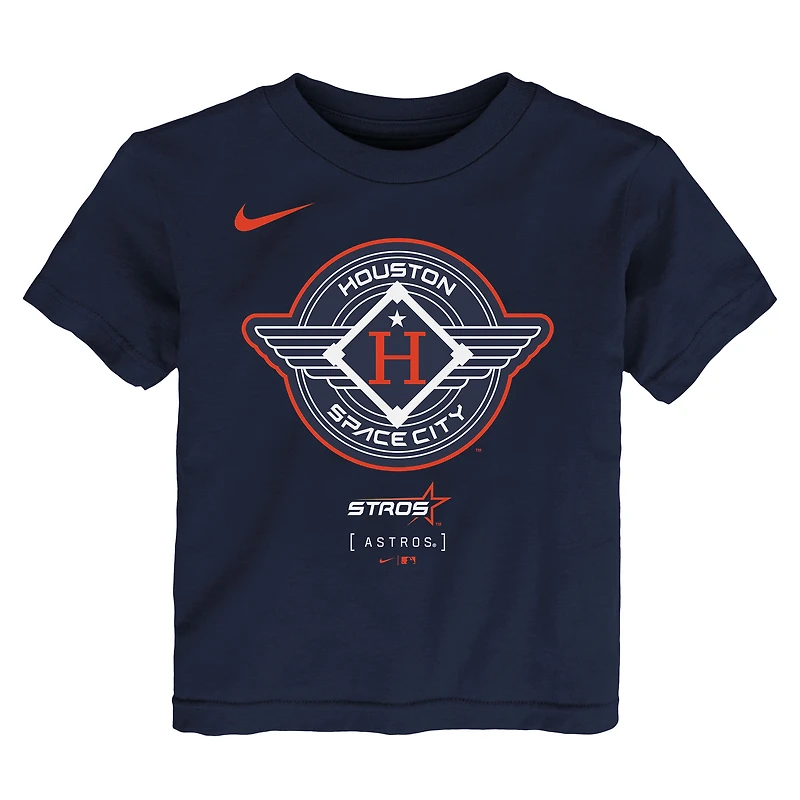 T-shirt Nike bleu marine pour tout-petit avec logo Houston Astros City Connect
