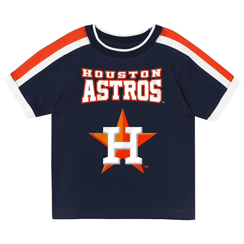 Ensemble t-shirt et short Outerstuff bleu marine Houston Astros Ground Ball pour tout-petit