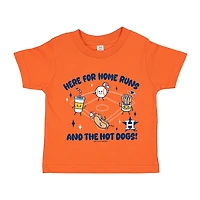 Toddler Soft as a Grape  Orange Houston Astros Snack T-Shirt