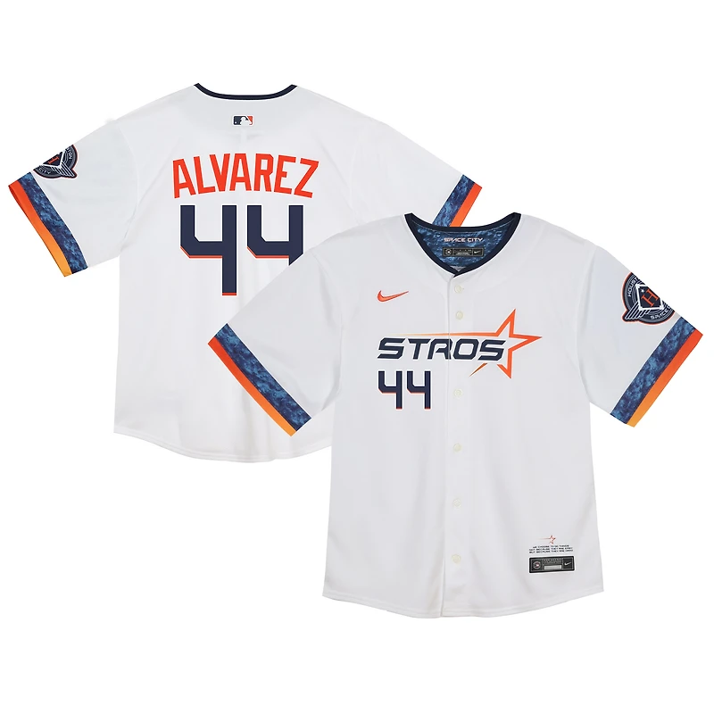 Maillot blanc City Connect 2025 pour tout-petits Yordan Alvarez des Astros de Houston