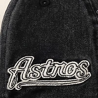 Casquette unisexe Mitchell & Ness crème/noire Houston Astros Snow Block Pro Crown ajustable
