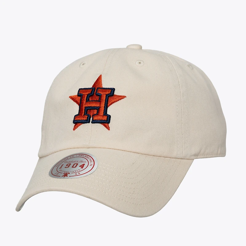 Casquette unisexe Mitchell & Ness crème Houston Astros hors saison 1904 à sangle ajustable