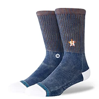Chaussettes unisexes Stance bleu marine Houston Astros Bags Crew