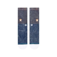 Chaussettes unisexes Stance bleu marine Houston Astros Bags Crew