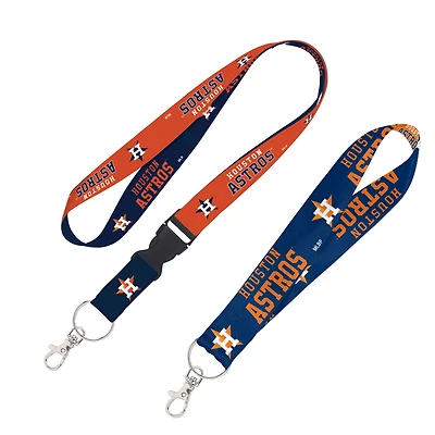 WinCraft Houston Astros 2-Pack Lanyard avec boucle amovible et ensemble de sangles pour clés