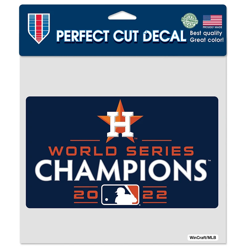 WinCraft Houston Astros 2022 World Series Champions 20,3 x 20,3 cm Coupe parfaite