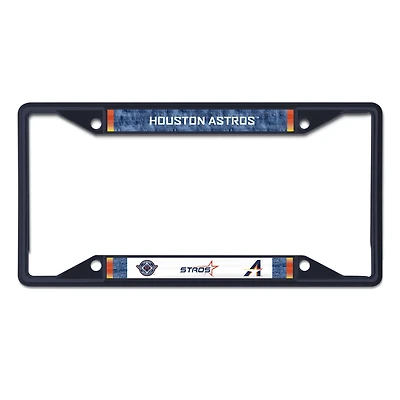 Cadre de plaque d'immatriculation en métal découpé au laser WinCraft Houston Astros 2025 City Connect