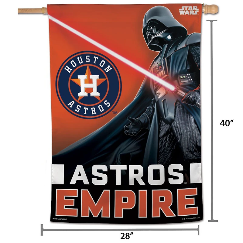 WinCraft Houston Astros 28" x 40" Star Wars Empire Single-Sided Vertical Banner