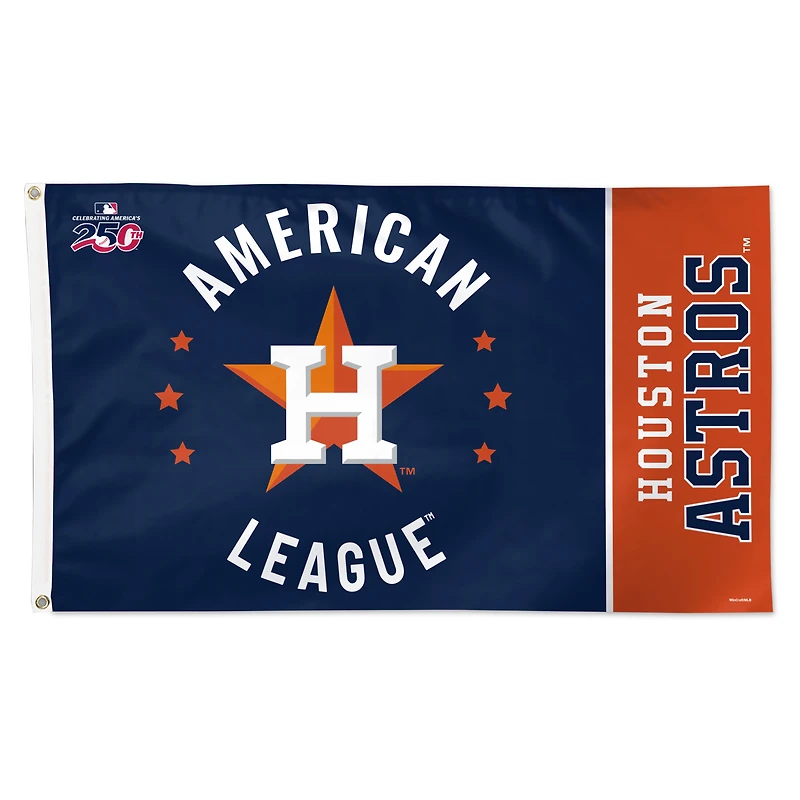 Drapeau de luxe WinCraft Houston Astros 3' x 5' à une face America 250
