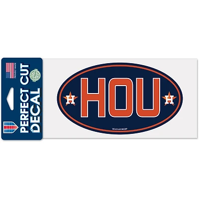 WinCraft Houston Astros 4'' x 8'' Perfect Cut Decal