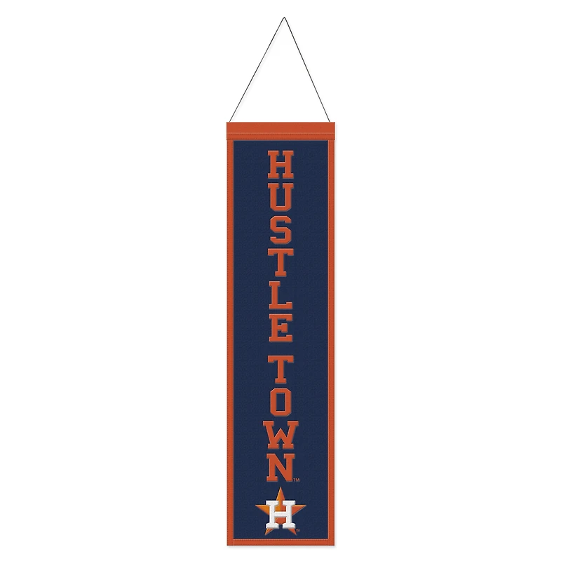 WinCraft Houston Astros 8" x 32" Bannière en laine avec slogan