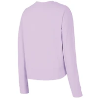 Women's Concepts Sport  Lavender Houston Astros Elevation Tri-Blend Long Sleeve Top & Shorts Set