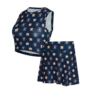 Women's Concepts Sport  Navy Houston Astros Knit Tank Top & Skort Set