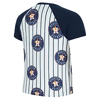 Women's Concepts Sport  White Houston Astros Outbound Pinstripe Raglan Top