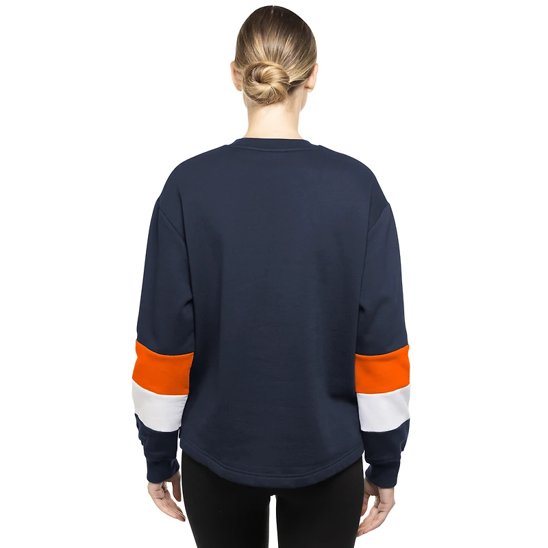 Sweat-shirt à capuche New Era bleu marine Houston Astros Game Day Color pour femme