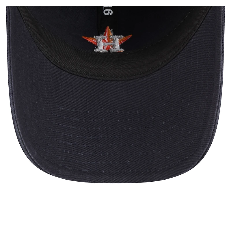 Women's New Era  Navy Houston Astros Preppy Team 9TWENTY Adjustable Hat