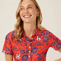 Women's Reyn Spooner  Orange Houston Astros Pua Performance Polo