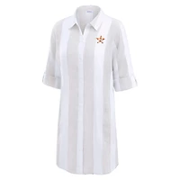 Haut de plage à boutons Tommy Bahama Khaki Houston Astros Rugby pour femme