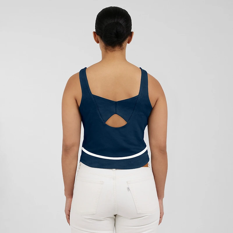 Débardeur à col carré bleu marine Houston Astros pour femme WEAR by Erin Andrews