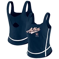 Women's WEAR by Erin Andrews  Navy Houston Astros Square Neck Tank Top