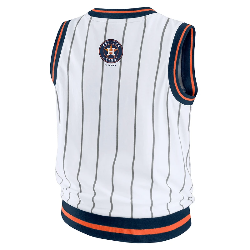 Débardeur sportif blanc Houston Astros pour femmes WEAR by Erin Andrews