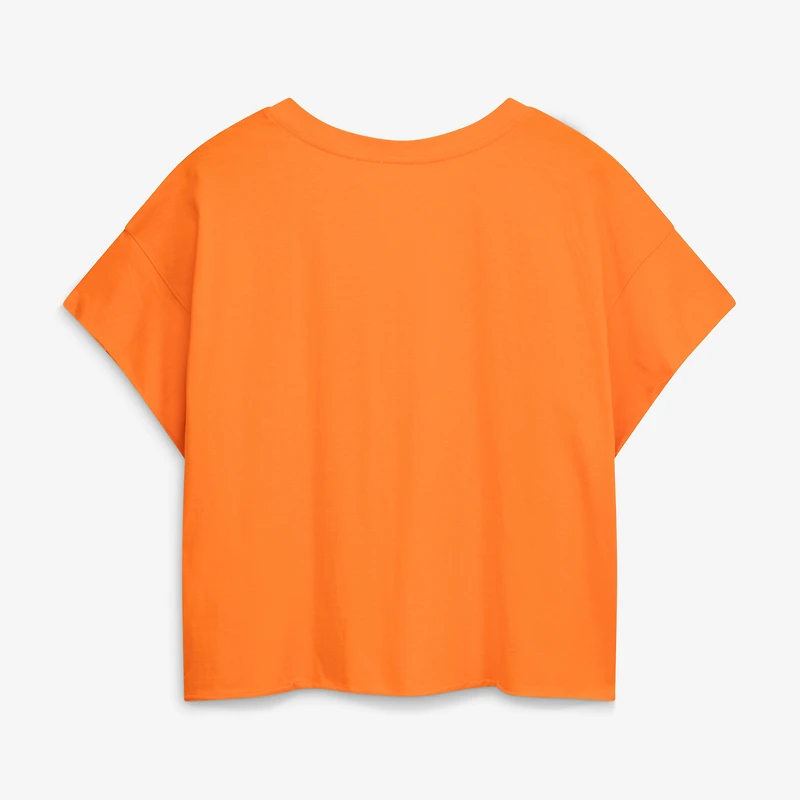 Women's '47  Orange Houston Astros Plus Win Big Oversized Notch-Neck T-Shirt