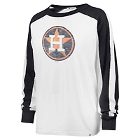 Women's '47 White Houston Astros Premier Caribou Long Sleeve T-Shirt